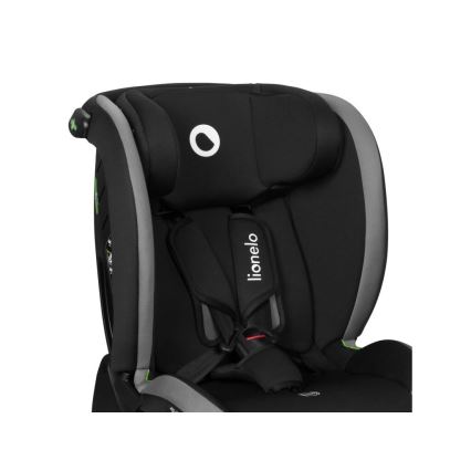 Lionelo - Autokrēsliņš AART i-Izmērs 40-150 cm melna/pelēka