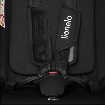 Lionelo - Autokrēsliņš AART i-Izmērs 40-150 cm melna/pelēka