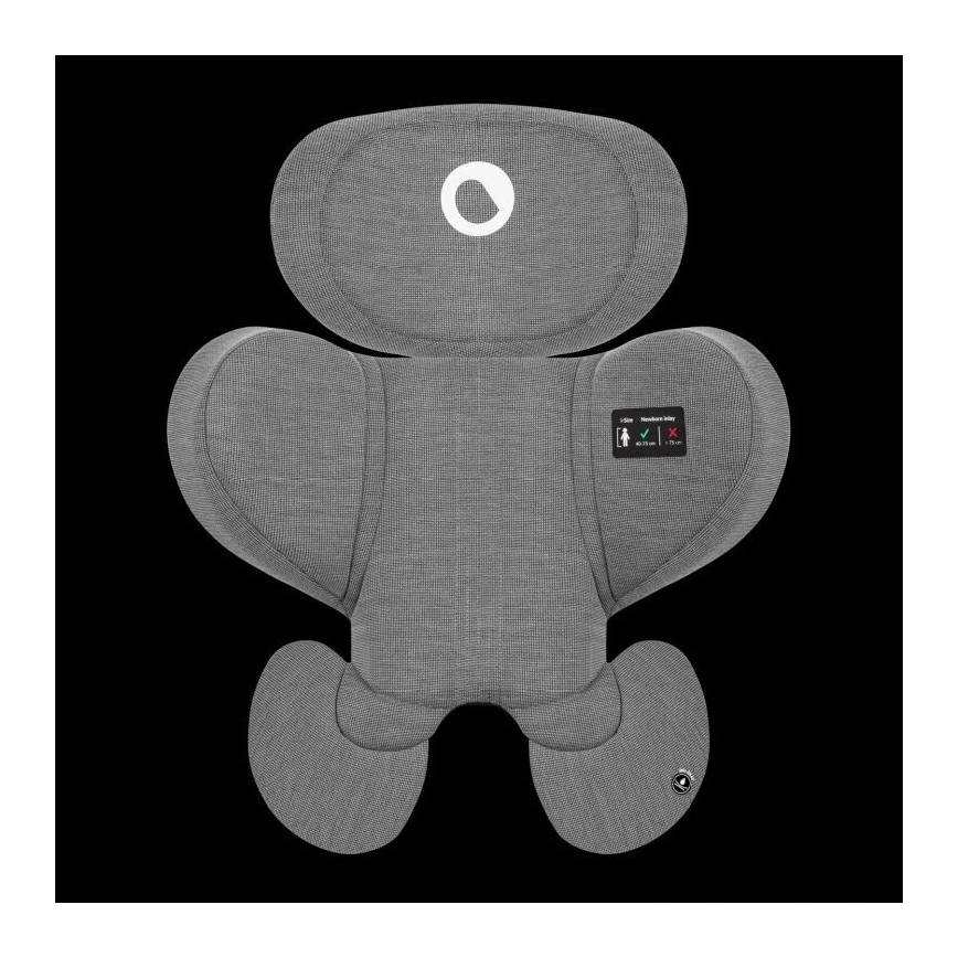 Lionelo - Autokrēsliņš ar pamatni rotējoša HARMONY i-Izmērs 40-150 cm melna/pelēka