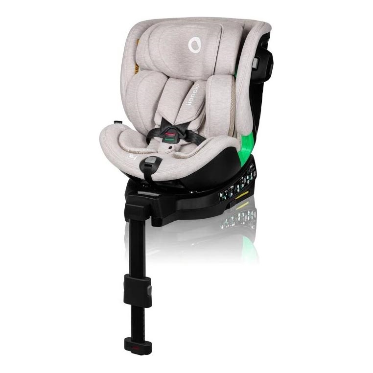 Lionelo - Autokrēsliņš ar pamatni swivel HARMONY i-Izmērs 40-150 cm bēša