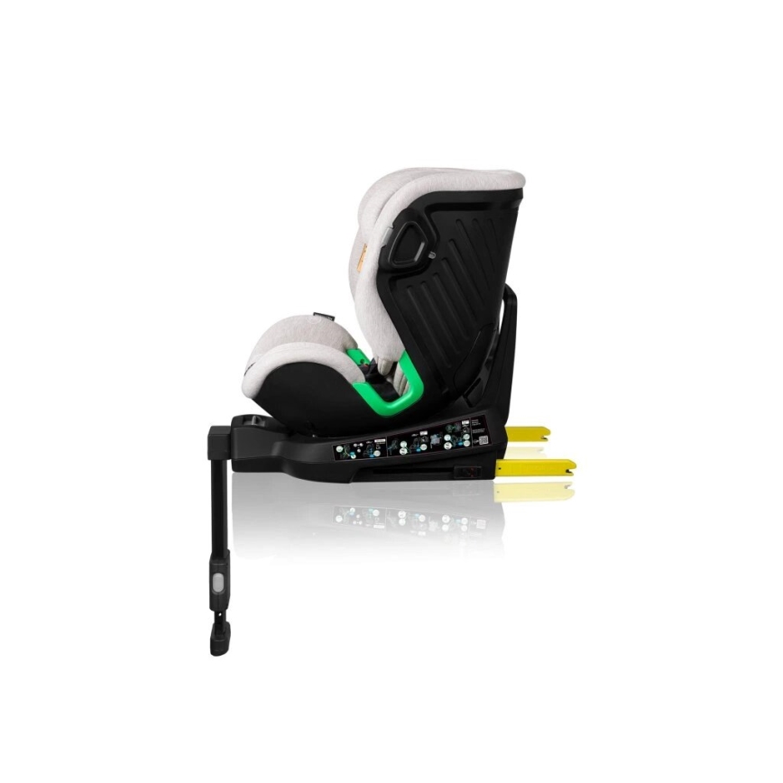 Lionelo - Autokrēsliņš ar pamatni swivel HARMONY i-Izmērs 40-150 cm bēša