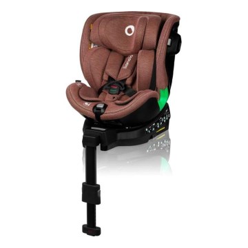 Lionelo - Autokrēsliņš ar pamatni swivel HARMONY i-Izmērs 40-150 cm ķieģelis