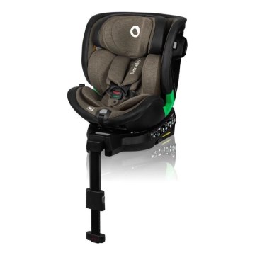 Lionelo - Autokrēsliņš ar pamatni swivel HARMONY i-Izmērs 40-150 cm melna/olīvu