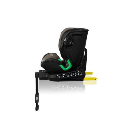 Lionelo - Autokrēsliņš ar pamatni swivel HARMONY i-Izmērs 40-150 cm melna/olīvu