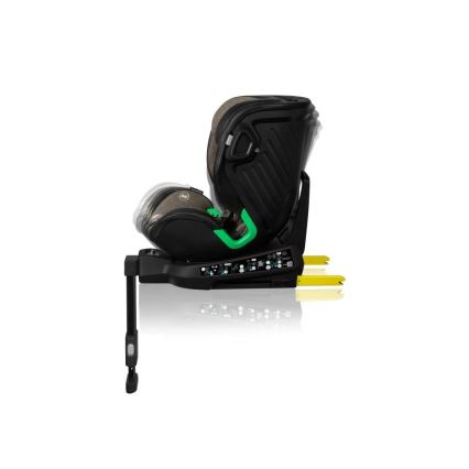 Lionelo - Autokrēsliņš ar pamatni swivel HARMONY i-Izmērs 40-150 cm melna/olīvu