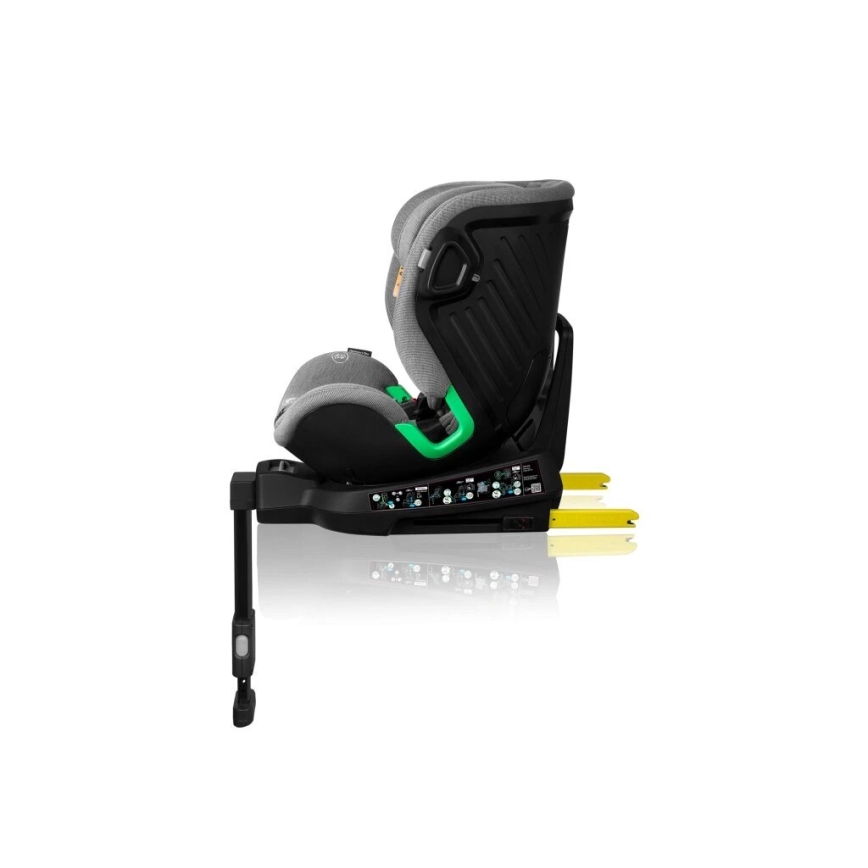 Lionelo - Autokrēsliņš ar pamatni swivel HARMONY i-Izmērs 40-150 cm pelēka