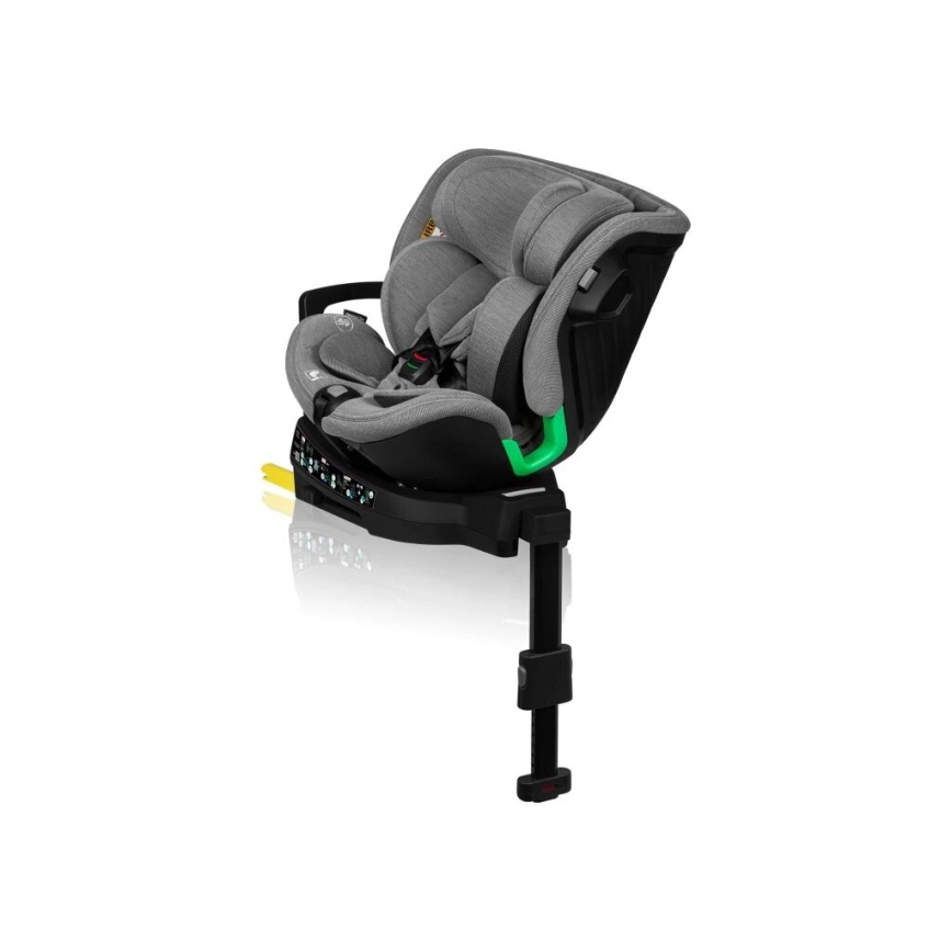 Lionelo - Autokrēsliņš ar pamatni swivel HARMONY i-Izmērs 40-150 cm pelēka