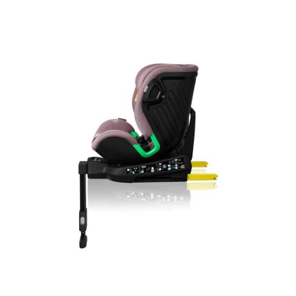Lionelo - Autokrēsliņš ar pamatni swivel HARMONY i-Izmērs 40-150 cm rozā