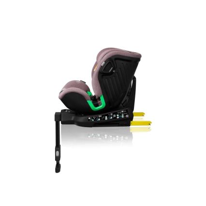 Lionelo - Autokrēsliņš ar pamatni swivel HARMONY i-Izmērs 40-150 cm rozā