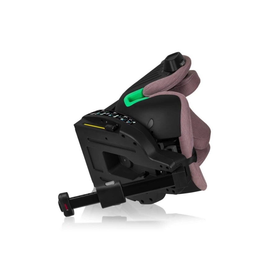Lionelo - Autokrēsliņš ar pamatni swivel HARMONY i-Izmērs 40-150 cm rozā