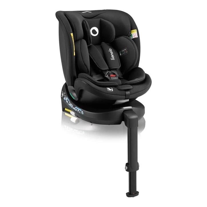 Lionelo - Autokrēsliņš ar pamatni swivel NAVY i-Izmērs 40-150 cm melna
