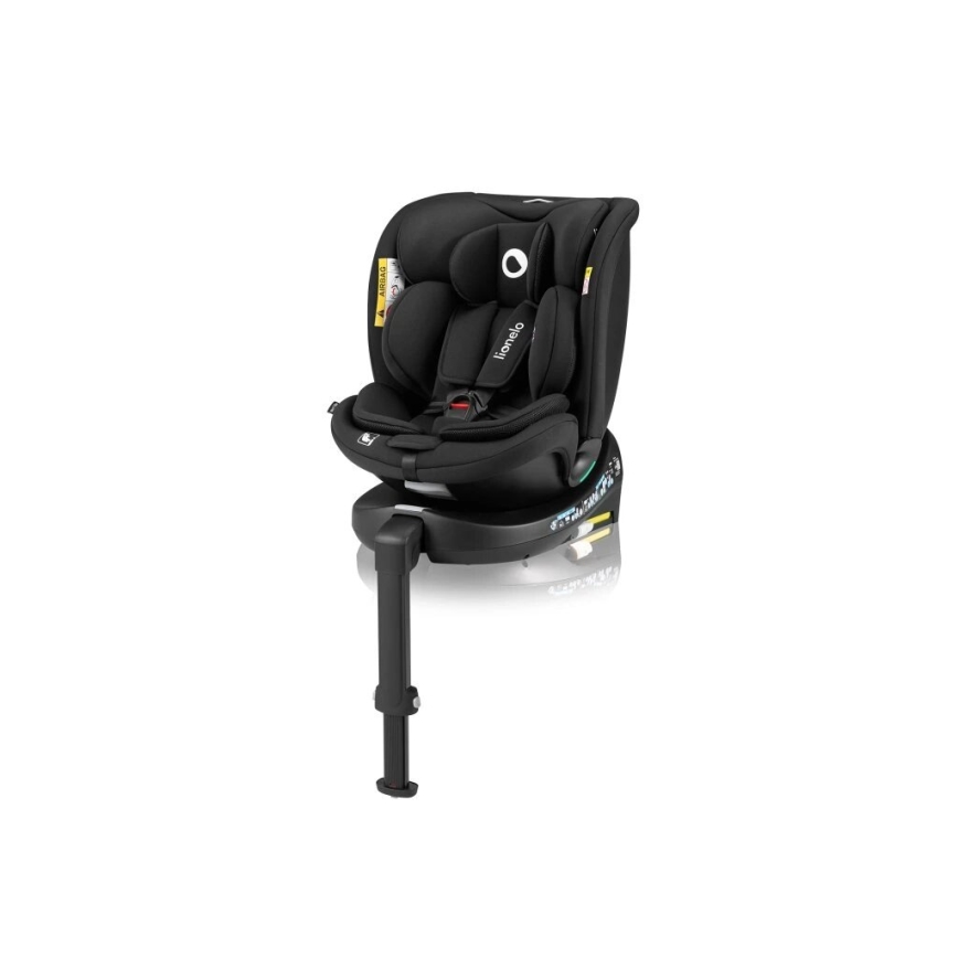 Lionelo - Autokrēsliņš ar pamatni swivel NAVY i-Izmērs 40-150 cm melna