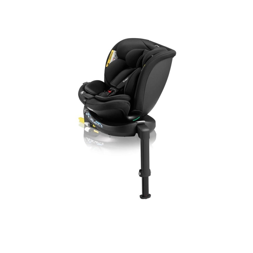 Lionelo - Autokrēsliņš ar pamatni swivel NAVY i-Izmērs 40-150 cm melna