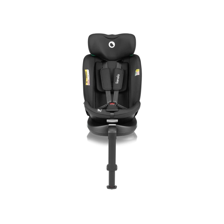 Lionelo - Autokrēsliņš ar pamatni swivel NAVY i-Izmērs 40-150 cm melna