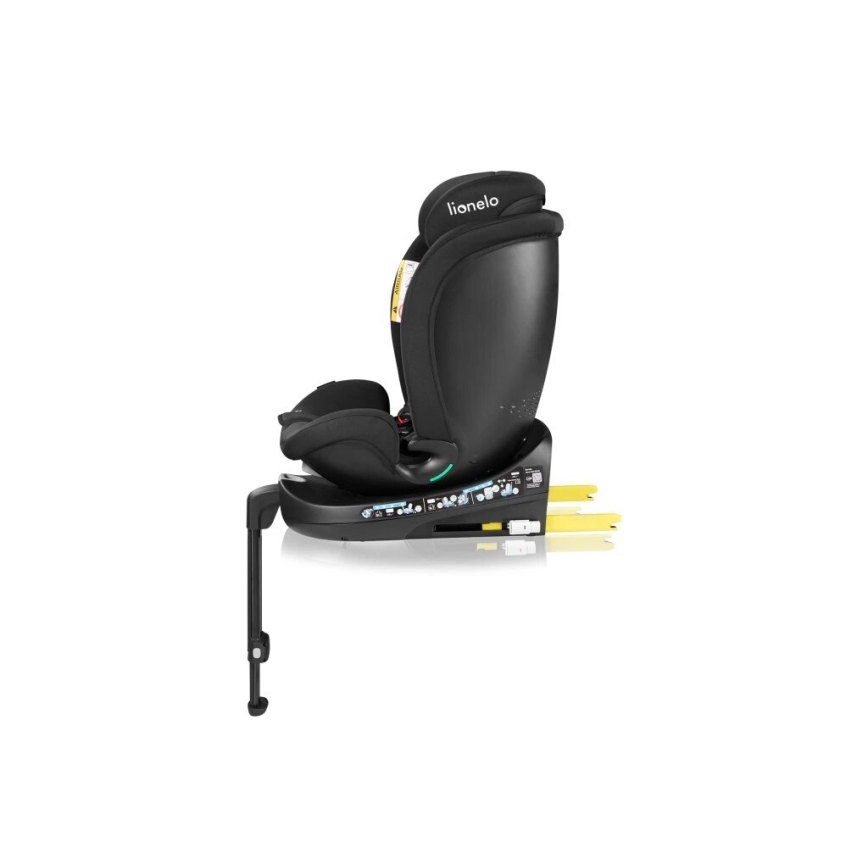 Lionelo - Autokrēsliņš ar pamatni swivel NAVY i-Izmērs 40-150 cm melna