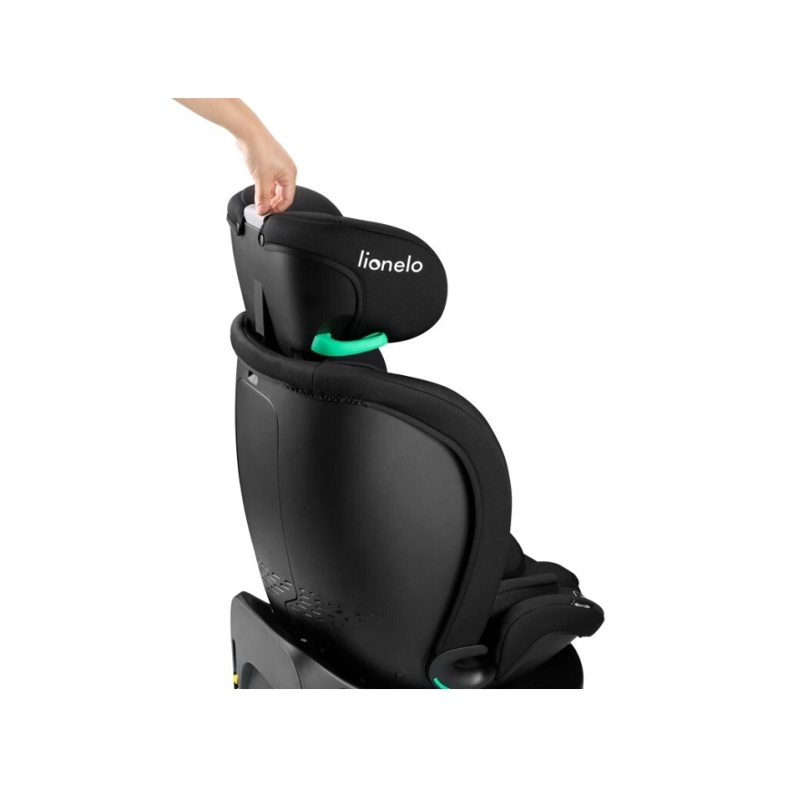 Lionelo - Autokrēsliņš ar pamatni swivel NAVY i-Izmērs 40-150 cm melna