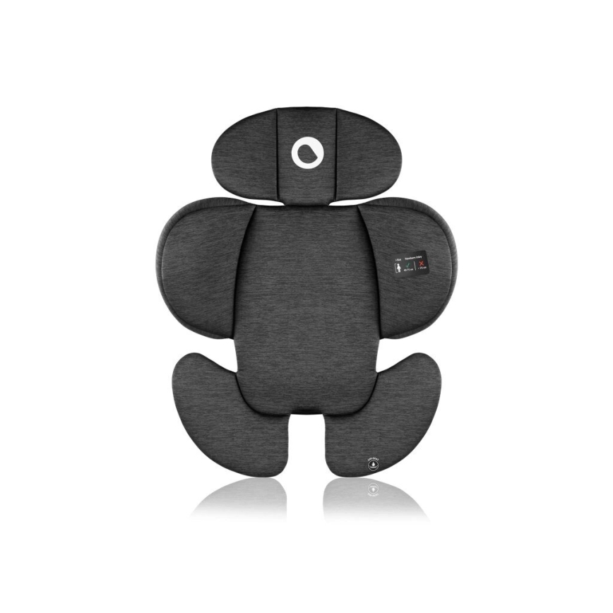 Lionelo - Autokrēsliņš ar pamatni swivel NAVY i-Izmērs 40-150 cm melna/rozā