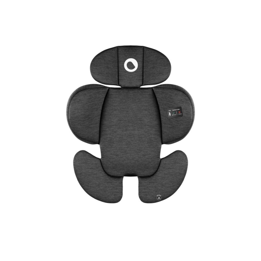 Lionelo - Autokrēsliņš ar pamatni swivel NAVY i-Izmērs 40-150 cm melna/sarkana