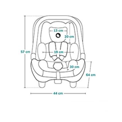 Lionelo - Autokrēsliņš ASTRID i-Izmērs 40-87 cm bēša