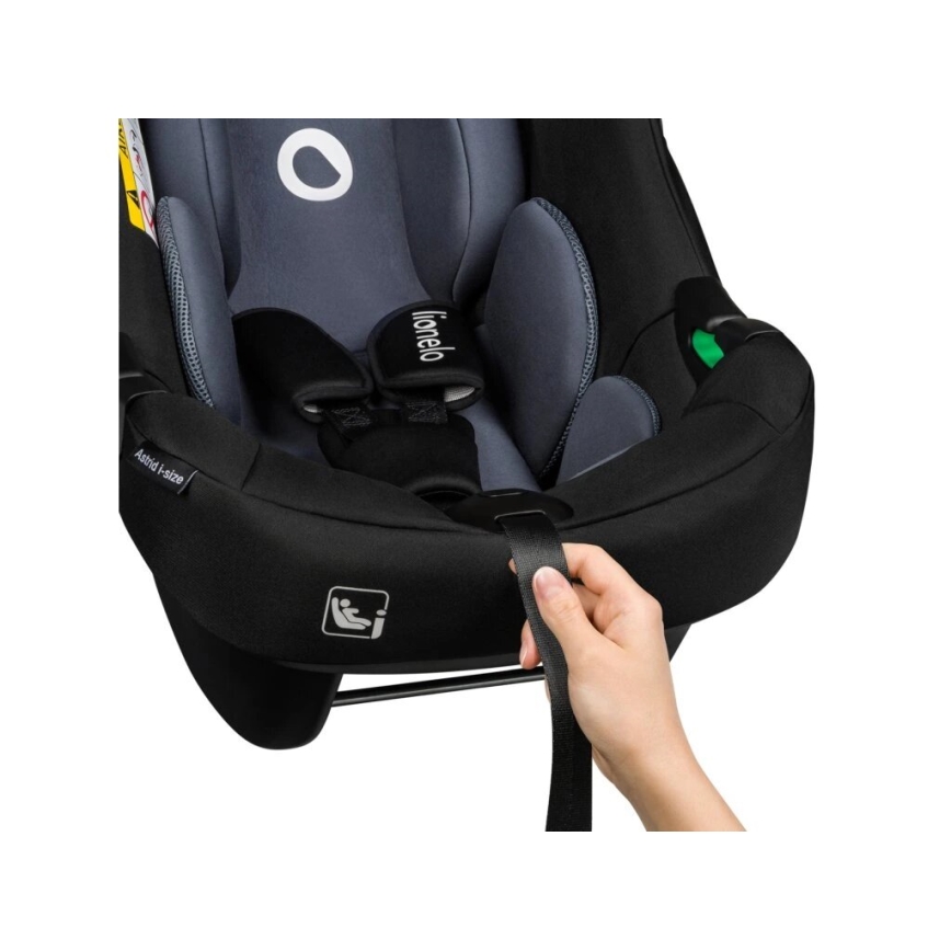 Lionelo - Autokrēsliņš ASTRID i-Izmērs 40-87 cm melna