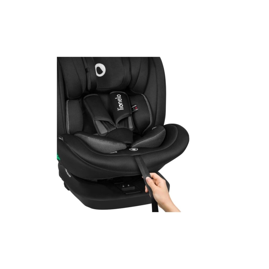 Lionelo - Autokrēsliņš BASTIAAN i-Izmērs 40-150 cm melna