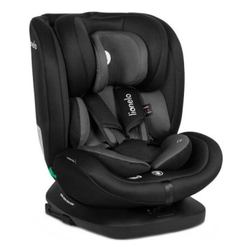 Lionelo - Autokrēsliņš BASTIAAN i-Izmērs 40-150 cm melna/pelēka