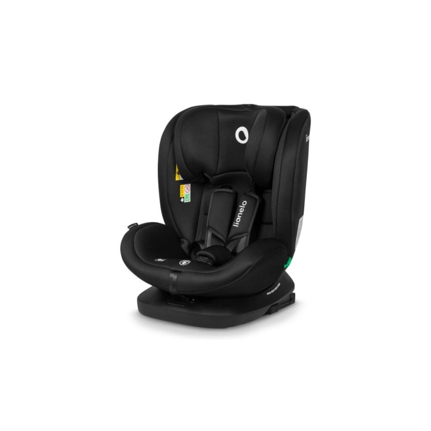 Lionelo - Autokrēsliņš BASTIAAN i-Izmērs 40-150 cm melna/pelēka