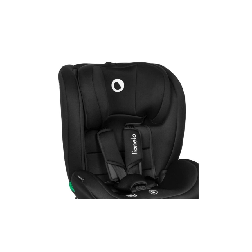 Lionelo - Autokrēsliņš BASTIAAN i-Izmērs 40-150 cm melna/pelēka
