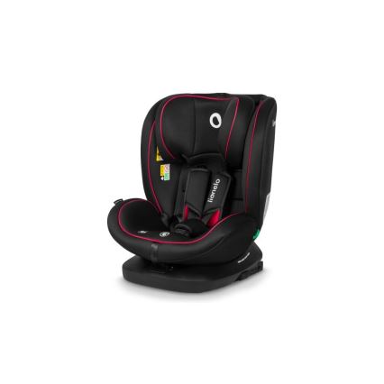 Lionelo - Autokrēsliņš BASTIAAN i-Izmērs 40-150 cm melna/sarkana