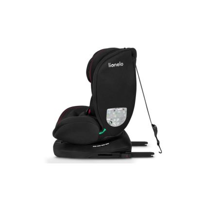 Lionelo - Autokrēsliņš BASTIAAN i-Izmērs 40-150 cm melna/sarkana