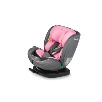 Lionelo - Autokrēsliņš BASTIAAN i-Izmērs 40-150 cm pelēka/rozā