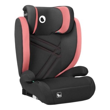 Lionelo - Autokrēsliņš HUGO i-Izmērs 100-150 cm melna/rozā
