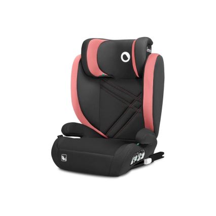 Lionelo - Autokrēsliņš HUGO i-Izmērs 100-150 cm melna/rozā
