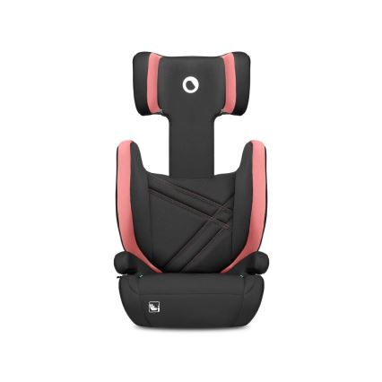 Lionelo - Autokrēsliņš HUGO i-Izmērs 100-150 cm melna/rozā