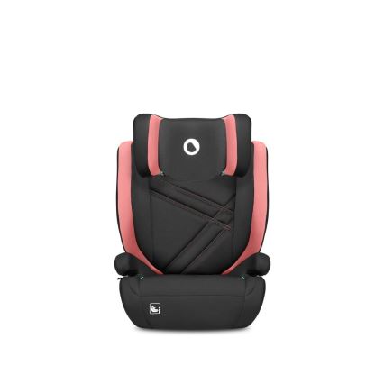 Lionelo - Autokrēsliņš HUGO i-Izmērs 100-150 cm melna/rozā
