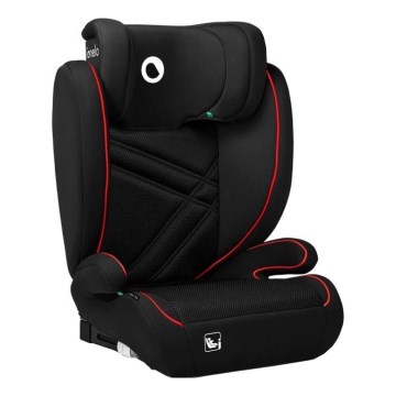 Lionelo - Autokrēsliņš HUGO i-Izmērs 100-150 cm melna/sarkana