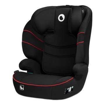 Lionelo - Autokrēsliņš LARS i-Izmērs 100-150 cm melna/sarkana