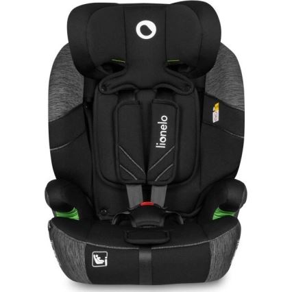 Lionelo - Autokrēsliņš LEVI ONE i-Izmērs 76-150 cm melna/pelēka