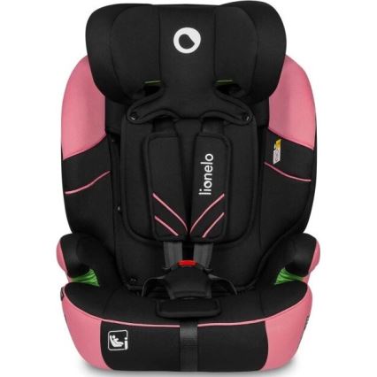 Lionelo - Autokrēsliņš LEVI ONE i-Izmērs 76-150 cm melna/rozā