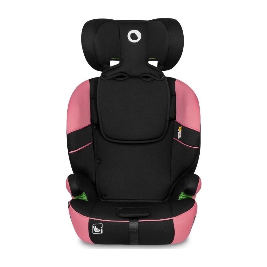 Lionelo - Autokrēsliņš LEVI ONE i-Izmērs 76-150 cm melna/rozā