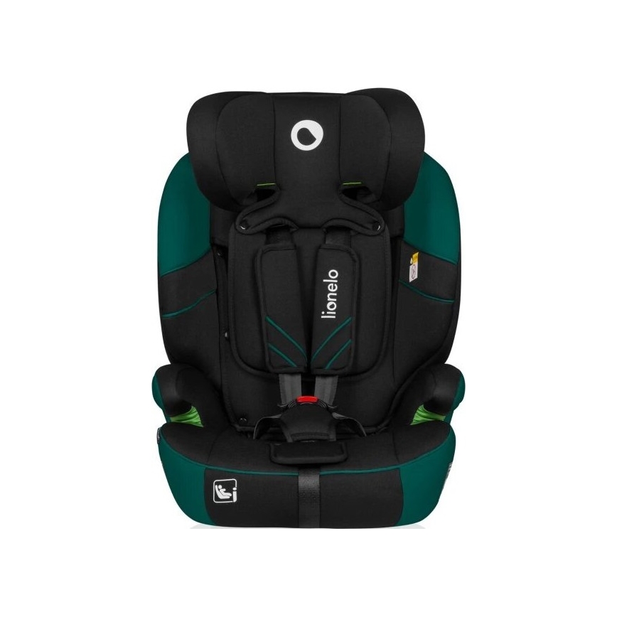Lionelo - Autokrēsliņš LEVI ONE i-Izmērs 76-150 cm melna/zaļa