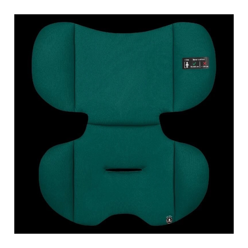 Lionelo - Autokrēsliņš LEVI ONE i-Izmērs 76-150 cm melna/zaļa