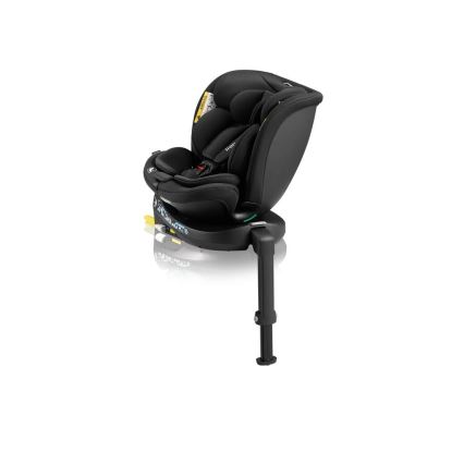 Lionelo - Bērnu autosēdeklis ar pamatni, pagriežams NAVY i-Size 40-150 cm melns