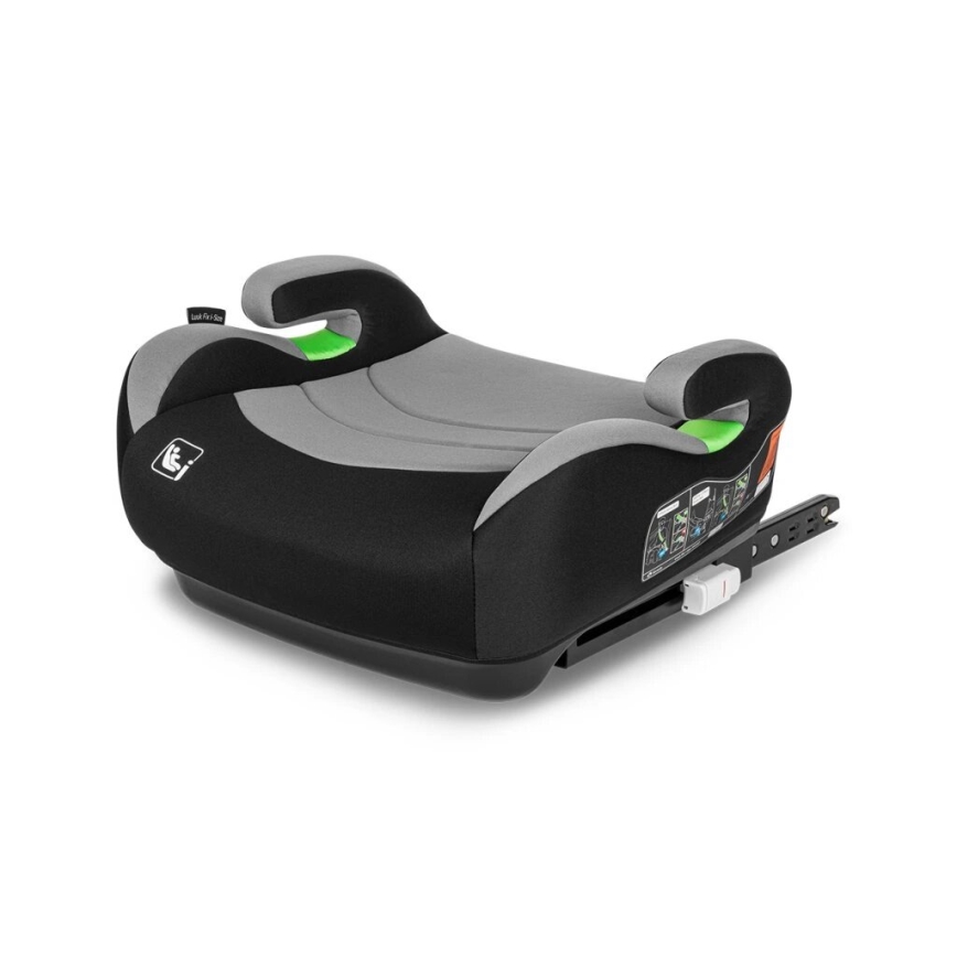 Lionelo - Automašīnas paaugstinājuma krēsliņš LUUK FIX i-Izmērs 125-150 cm melna/pelēka