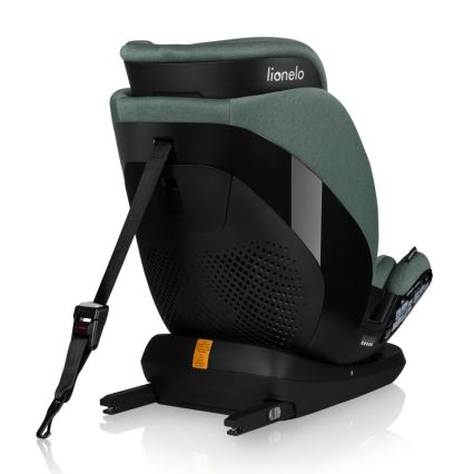 Lionelo - Pagriežams bērnu autosēdeklis ar bāzi LAVENDER i-Size 76-150 cm, pistāciju zaļš
