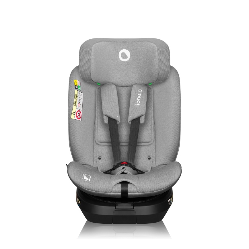 Lionelo - autosēdeklis ar pagriežamu bāzi BRAVE i-Size 40-150 cm, akmens pelēks