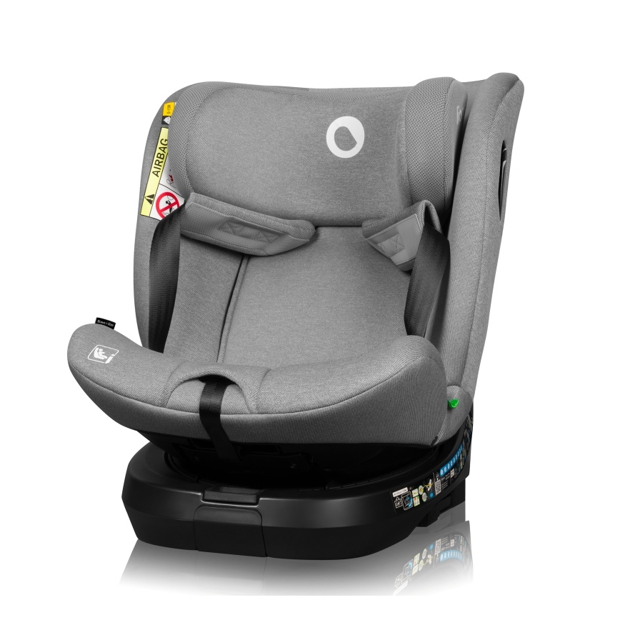 Lionelo - autosēdeklis ar pagriežamu bāzi BRAVE i-Size 40-150 cm, akmens pelēks