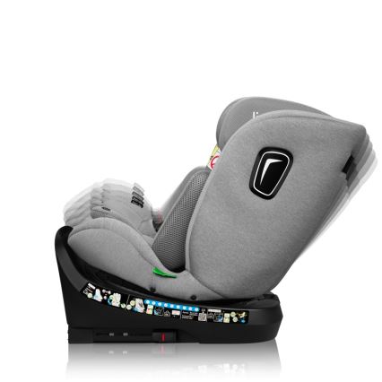 Lionelo - autosēdeklis ar pagriežamu bāzi BRAVE i-Size 40-150 cm, akmens pelēks