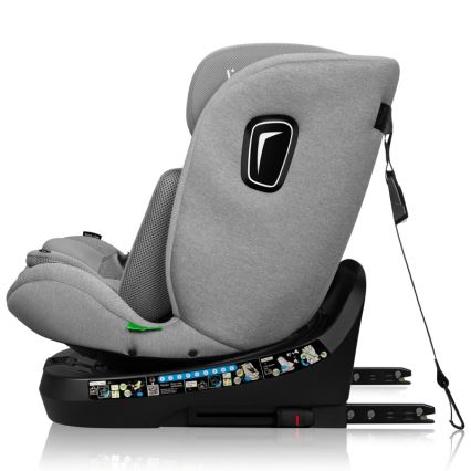 Lionelo - autosēdeklis ar pagriežamu bāzi BRAVE i-Size 40-150 cm, akmens pelēks