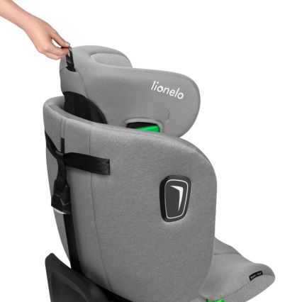 Lionelo - autosēdeklis ar pagriežamu bāzi BRAVE i-Size 40-150 cm, akmens pelēks